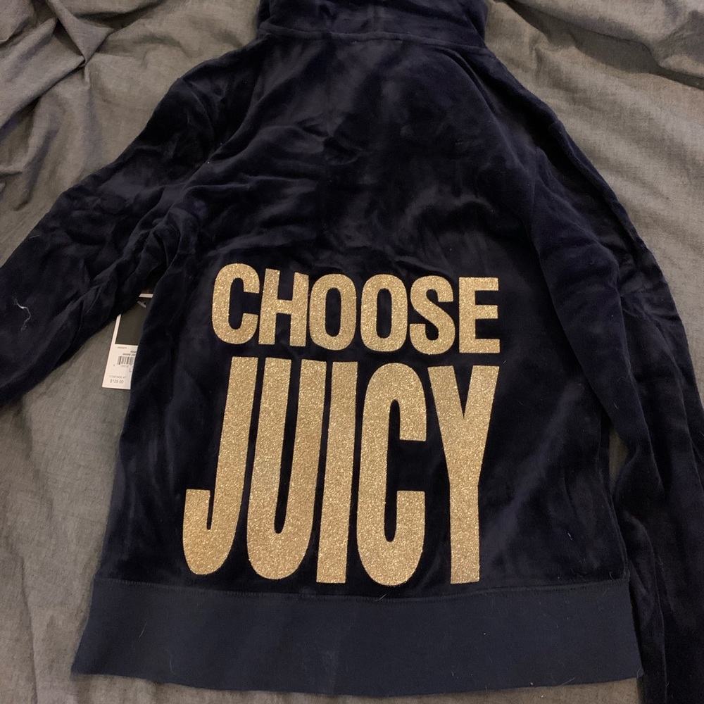 NWT Navy juicy couture hoodie